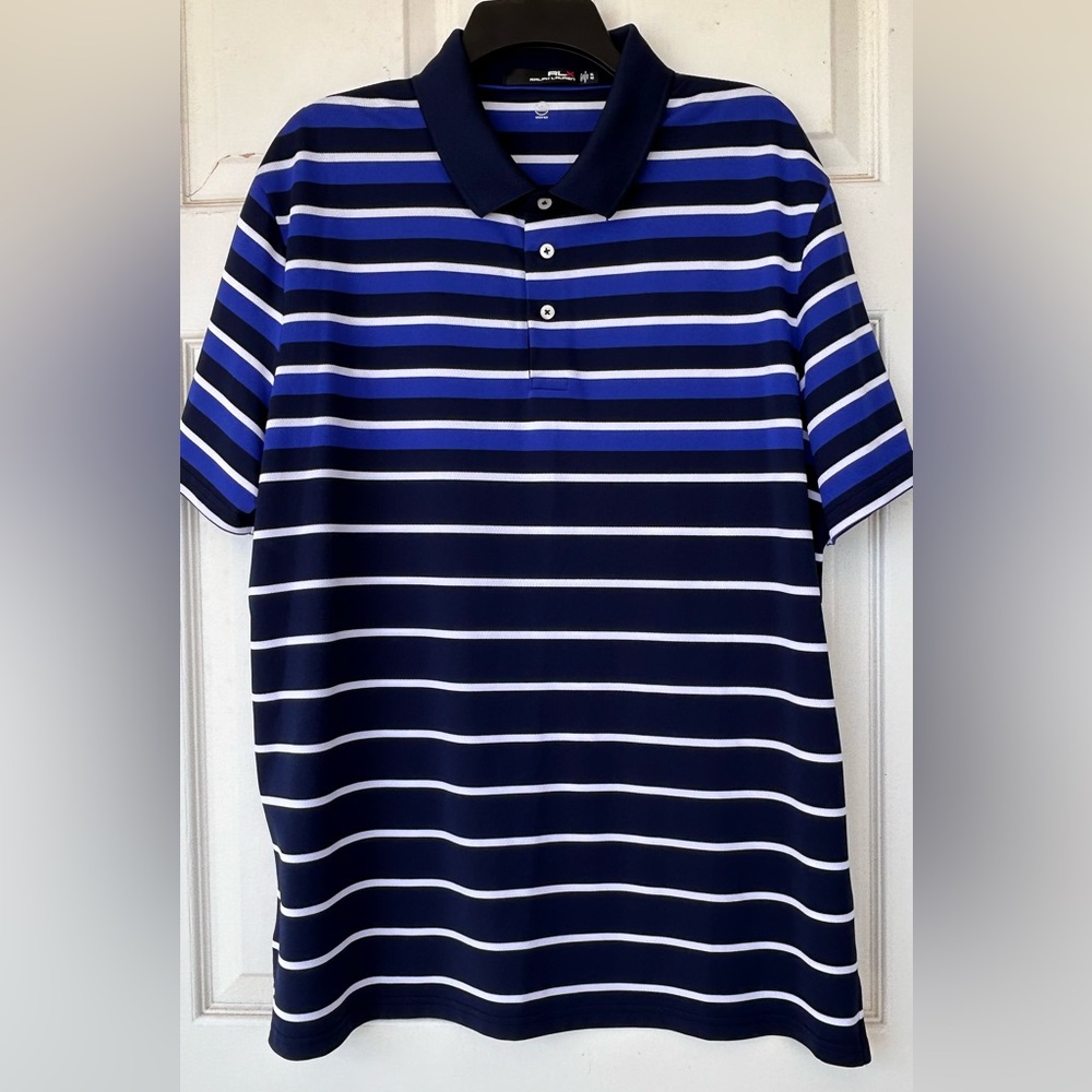 Ralph‎ Lauren RLX Moisture Wicking Polo Shirt Short Sleeve Size XL